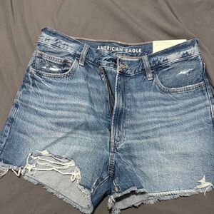 American Eagle Outfitters Distressed Blue Jean Shorts